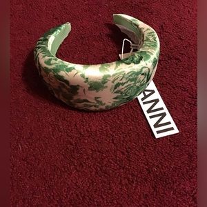 GANNI ISLAND GREEN NWT HEADBAND